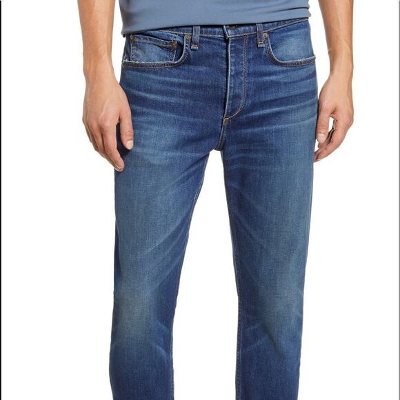 🔨 Rag & Bone Men’s Tailored Workwear Jeans 30x33 👖 Straight Leg Medium Wash 💎 - Picture 1 of 8